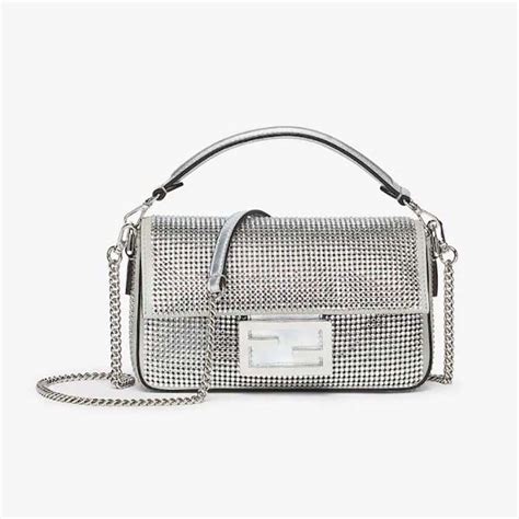 fendi baguette silber|Fendi baguette bag.